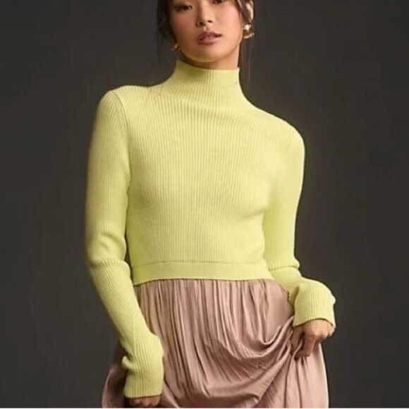 NWT ANTHROPOLOGIE The Thea Twofer Sweaterdress in Neutral Size SMALL - Picture 6 of 11